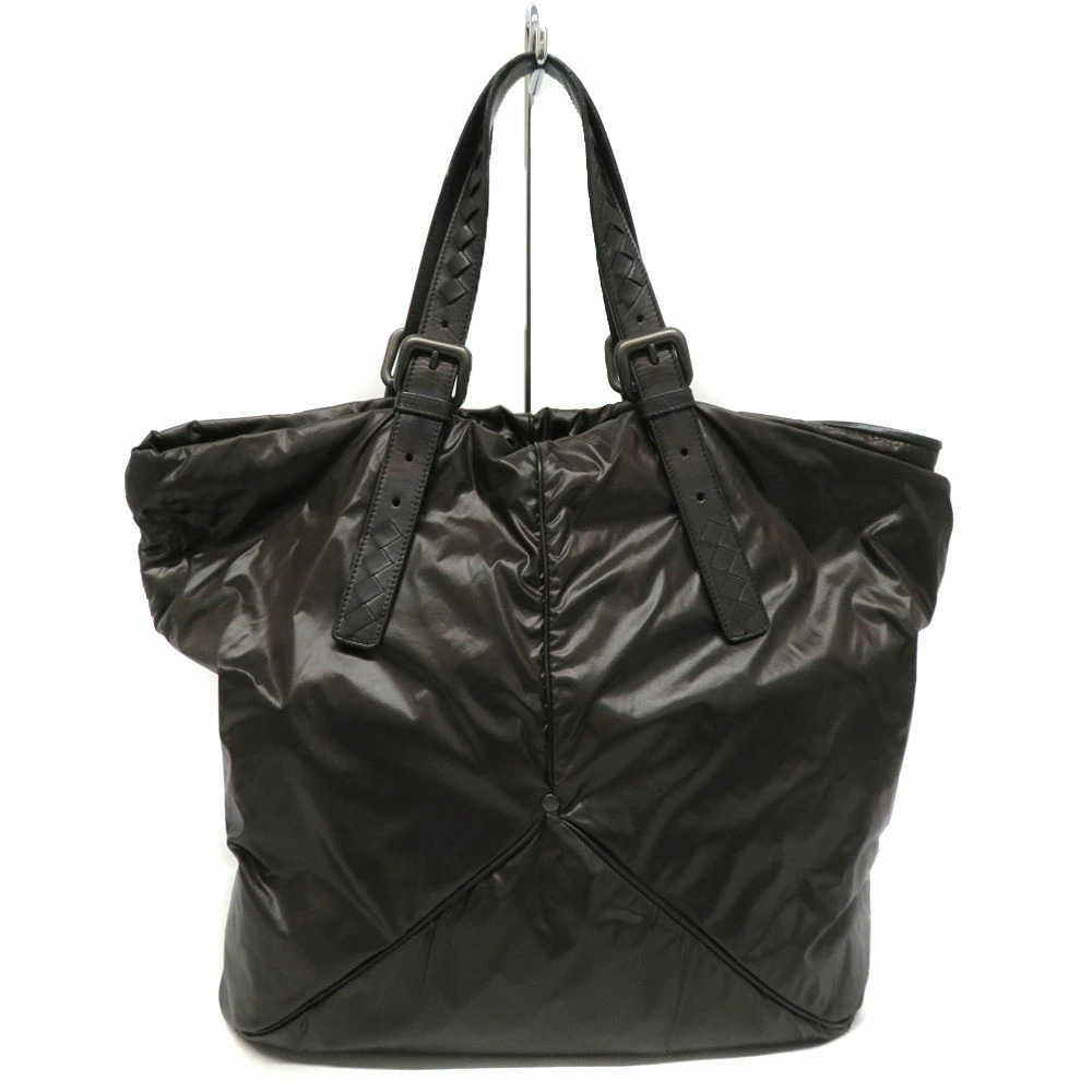 Bottega Veneta Spinnaker Tote Black Intrecciato Woven